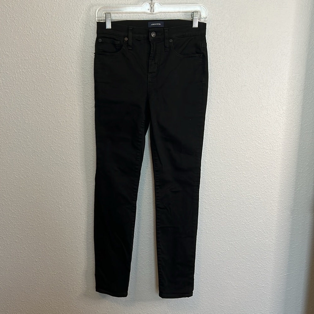 JCrew 9” Toothpick Skinny Jean Black Size 26 - Picture 7 of 11
